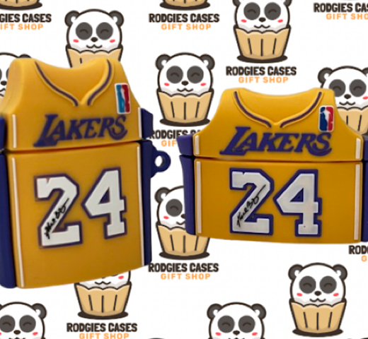 LAKERS 24 YELLOW DESIGN AIRPOD CASE | Stylish Tech Accessory for Lakers Fans & Gift Ideas