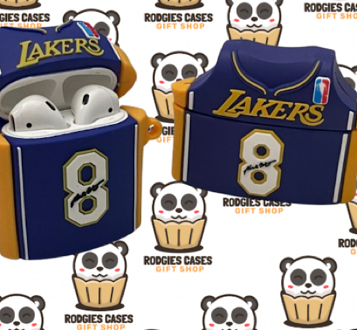 LAKERS 8 BLUE DESIGN AIRPOD CASE | Stylish Tech Accessory for Lakers Fans & Gift Ideas