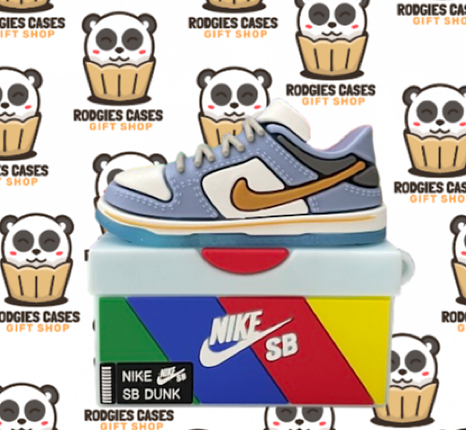 Nike SB Dunk Low Sean Cliver AirPod Case | Stylish Sneaker-Inspired Shoebox Design Tech Accessory for Sneakerheads & Gift Ideas